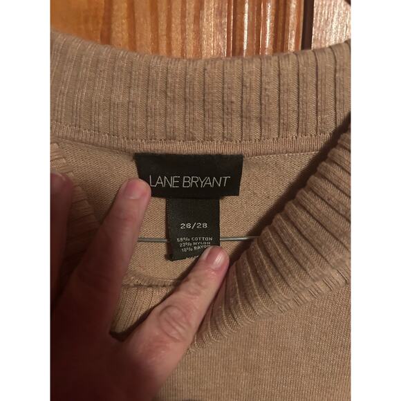 Lane Bryant women’s turtle neck sweater tan tunic size 26/28 - Picture 3 of 3